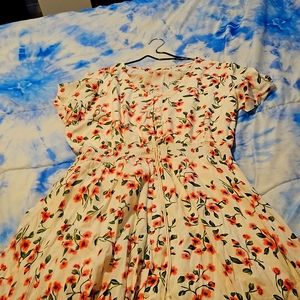 Modest floral summer dress